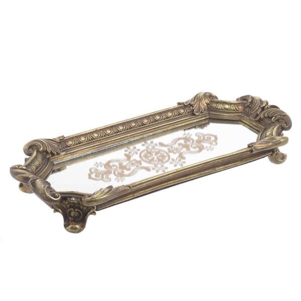 Inart Tray With Mirror 3-70-446-0021