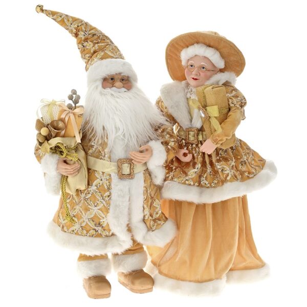 ILIADIS ΧΡΥΣΟ ΖΕΥΓΑΡΙ MR. AND MRS SANTA 65EK ΣΕΤ 2 - 79152